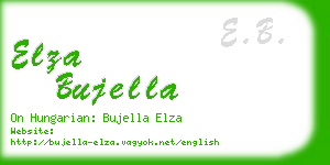 elza bujella business card